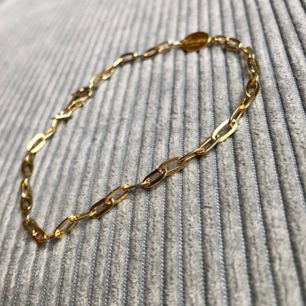 chunky chain armband goud schakel