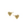 heartbeat mini studs oorbellen goud hartje