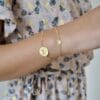 hartje ray of light - libelle flying gold armband goud